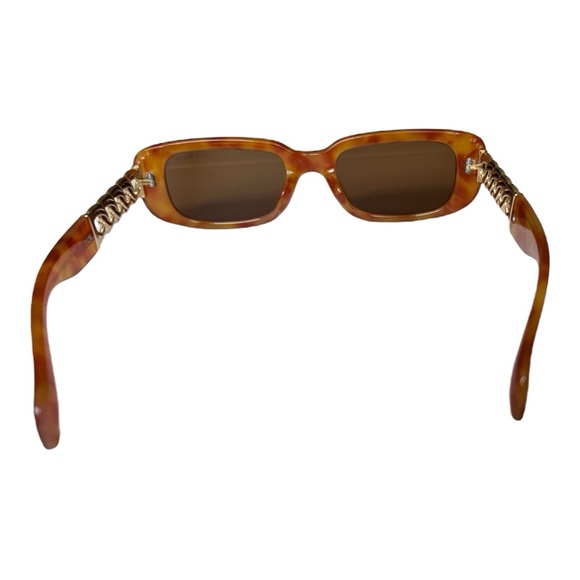 Steve Madden Felicia Brown rectangular small women’s sunglasses | 51-21-138